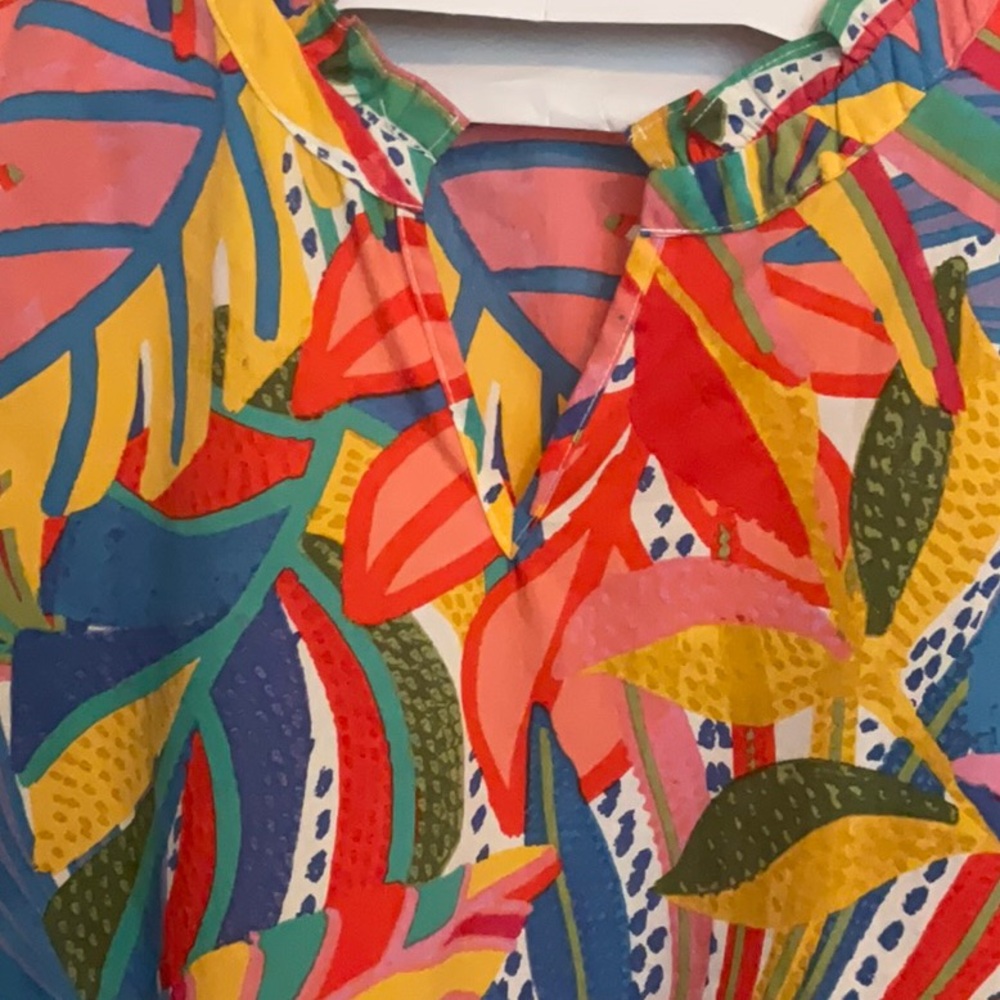 Sugarlips Vibrant Jungle Print Blouse - Picture 3 of 4